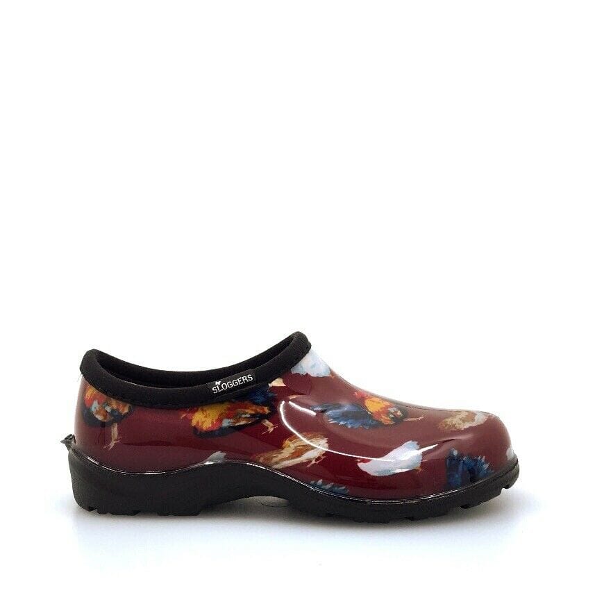 Sloggers Womens Size 6 Garden Shoes Classic Chicken Barn Red EXCLUSIVE