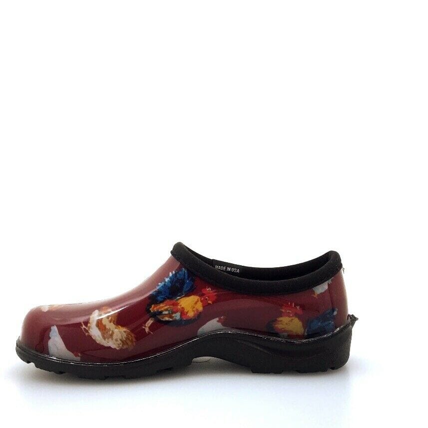 Sloggers Womens Size 6 Garden Shoes Classic Chicken Barn Red EXCLUSIVE