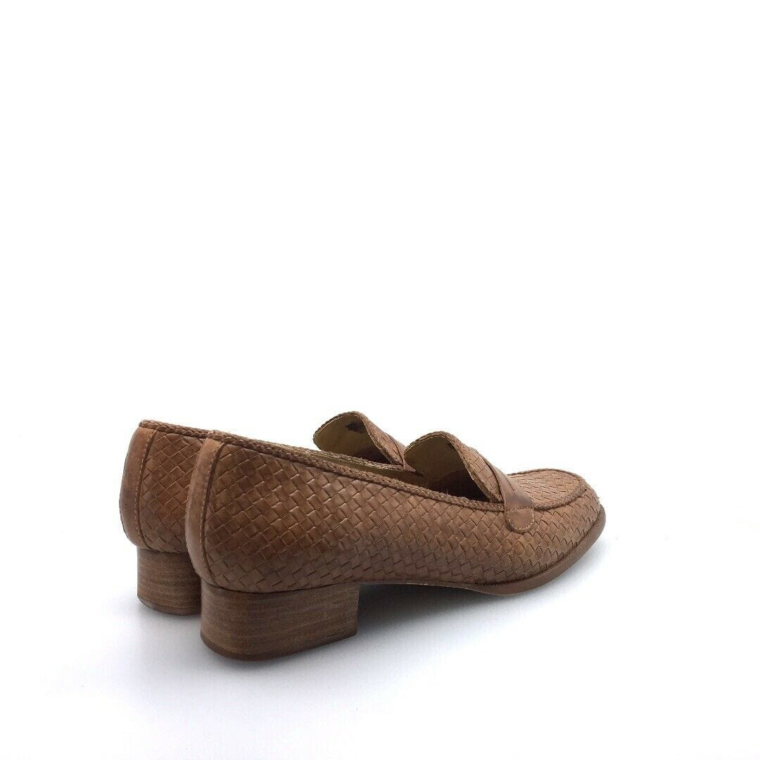 Trotters Womens Shoes Loafers Size 9S “Polly” Brown Leather Slip On T33-510