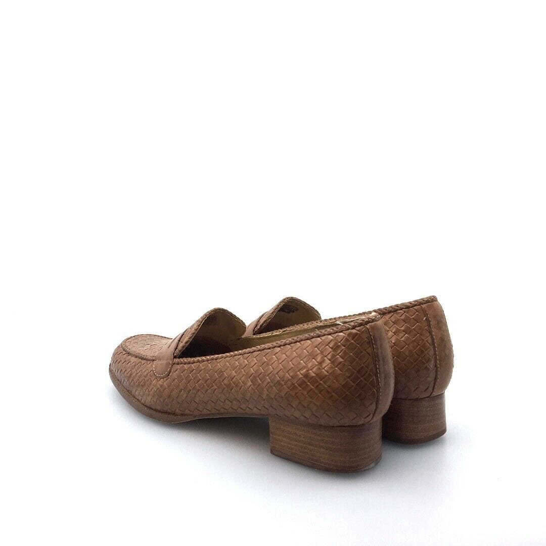 Trotters Womens Shoes Loafers Size 9S “Polly” Brown Leather Slip On T33-510