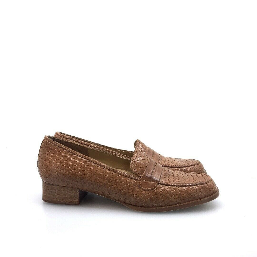 Trotters Womens Shoes Loafers Size 9S “Polly” Brown Leather Slip On T33-510