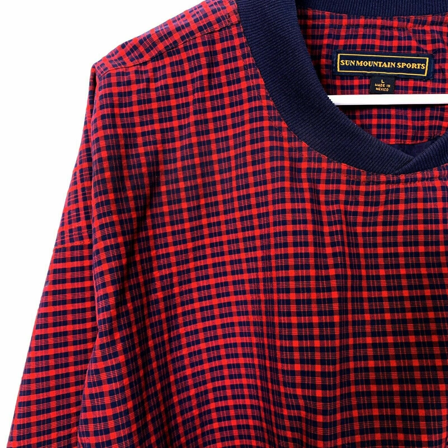 Vintage Sun Mountain Sport Men's Red/Blue Golf Pullover Windbreaker - Size L