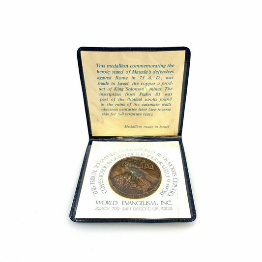 Masada Bronze Prayer Medal Doctor Morris Cerullo World Evangelism Incorporated