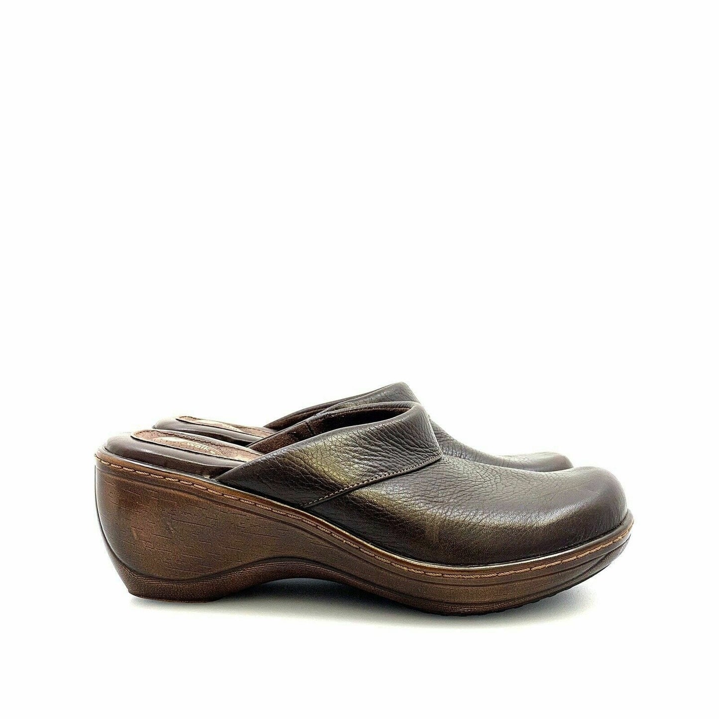 Soft Walk Womens Murietta Leather Comfort Shoes Clogs, Brown - Size 8.5M