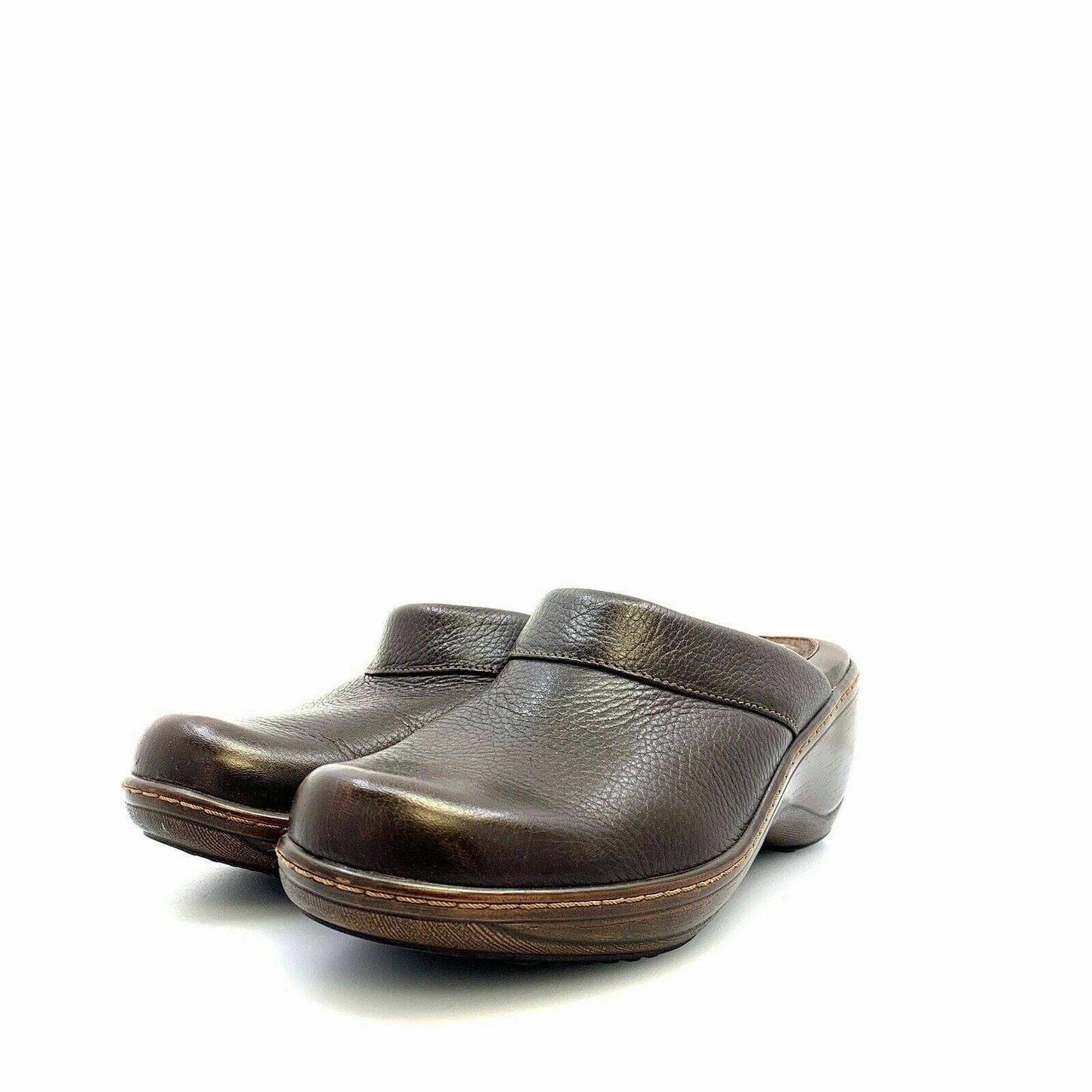 Soft Walk Womens Murietta Leather Comfort Shoes Clogs, Brown - Size 8.5M