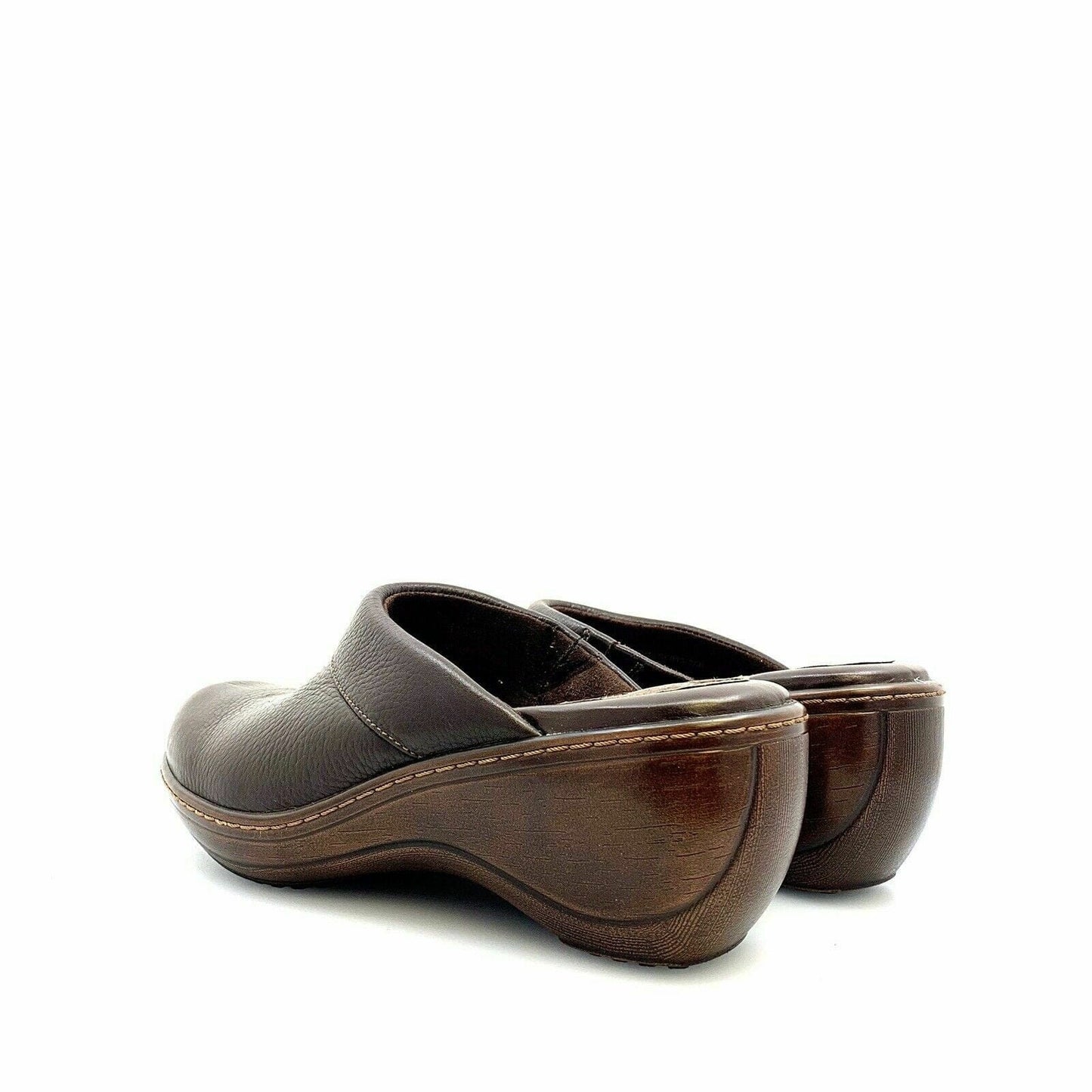 Soft Walk Womens Murietta Leather Comfort Shoes Clogs, Brown - Size 8.5M