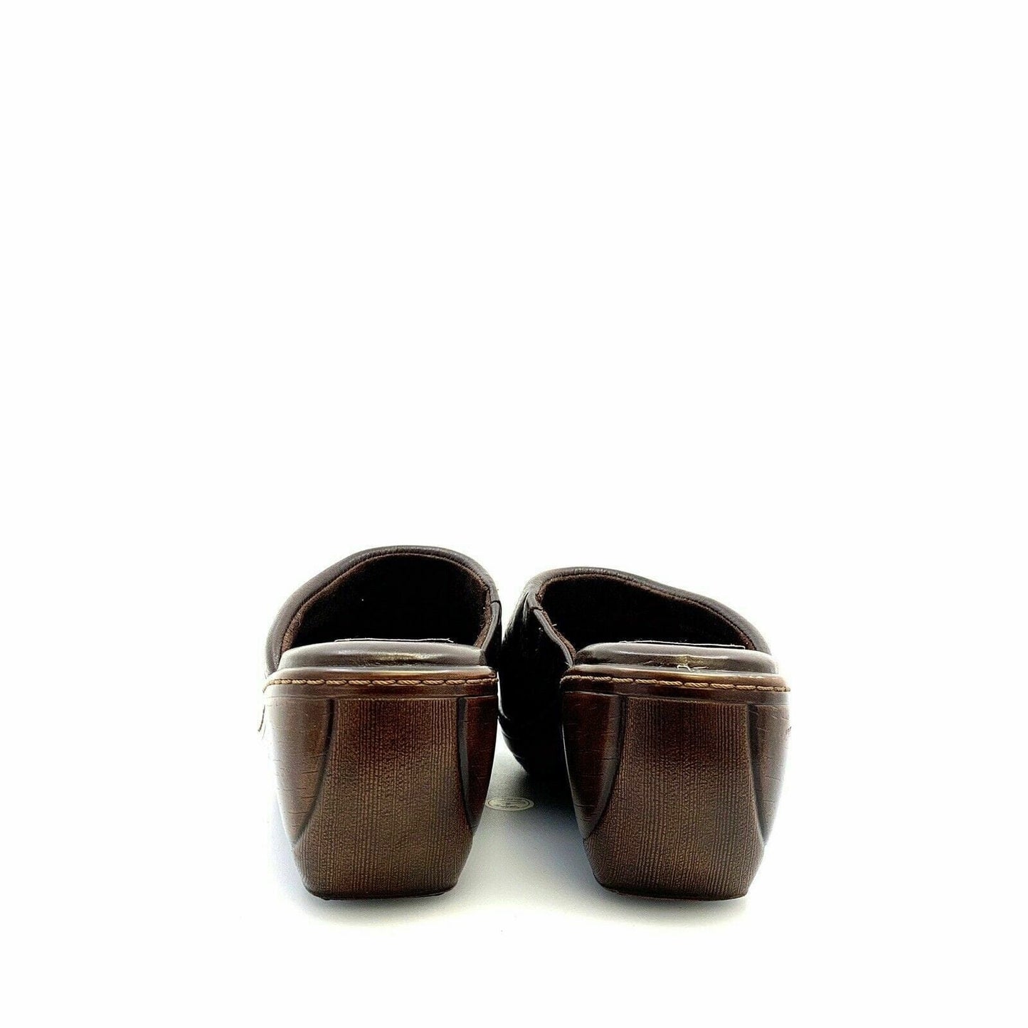 Soft Walk Womens Murietta Leather Comfort Shoes Clogs, Brown - Size 8.5M