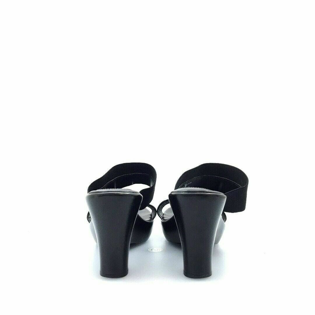 Tommy Hilfiger Womens Shoes 8M Alessa Black Wedge Sandals