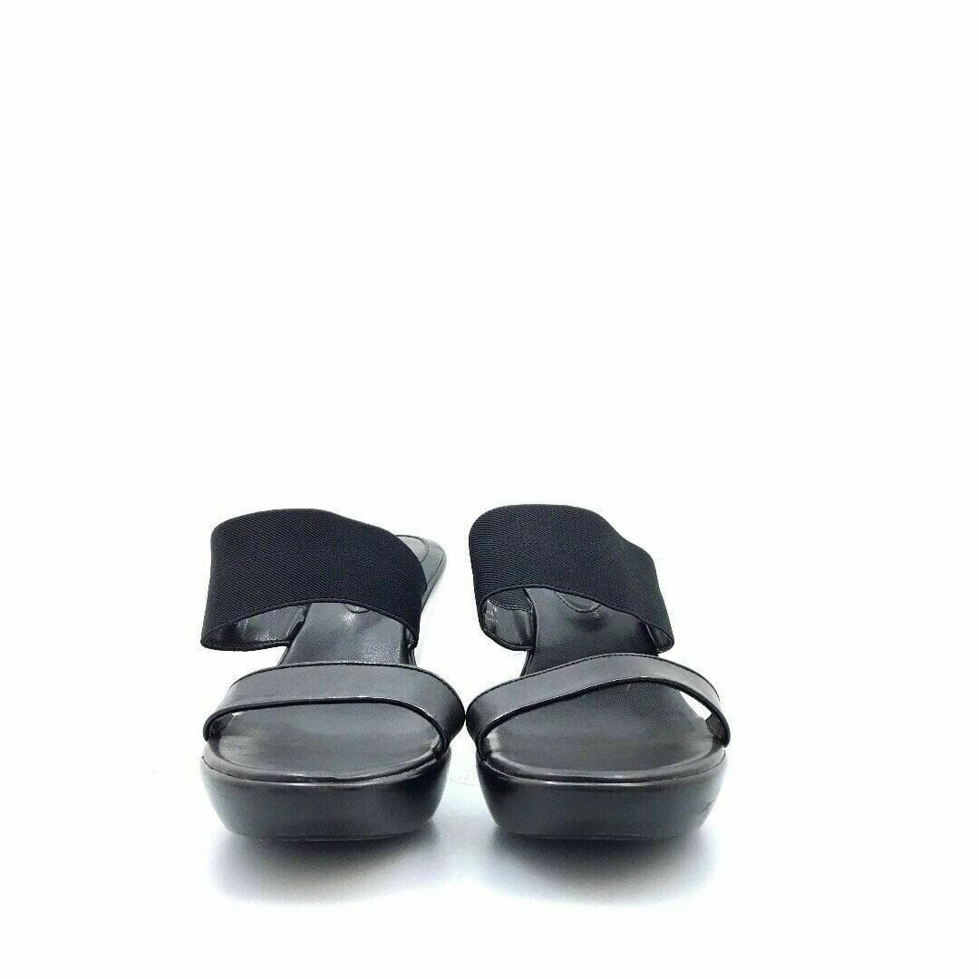 Tommy Hilfiger Womens Shoes 8M Alessa Black Wedge Sandals