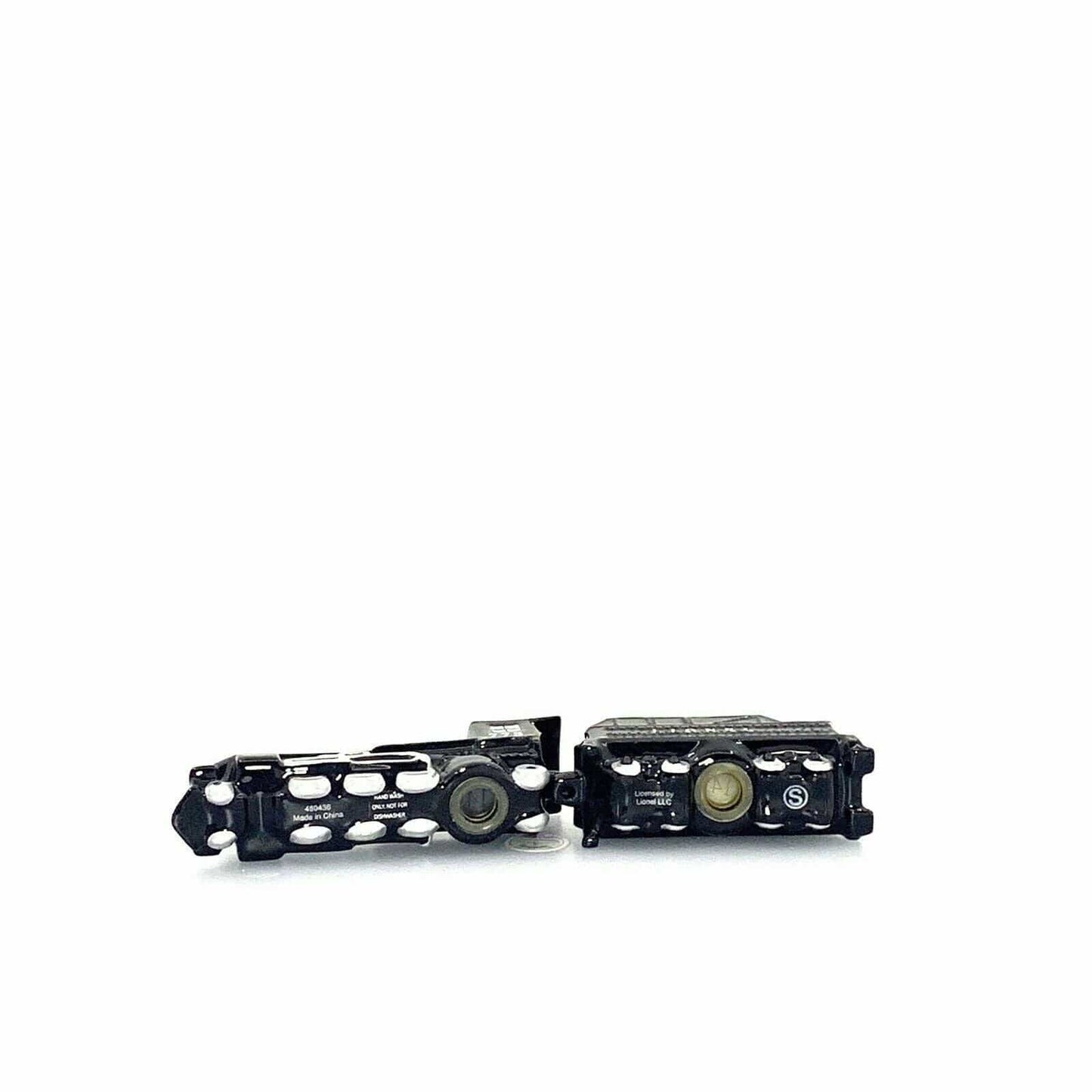 Lionel Train Black Locomotive Coal Car Salt & Pepper Shakers Set