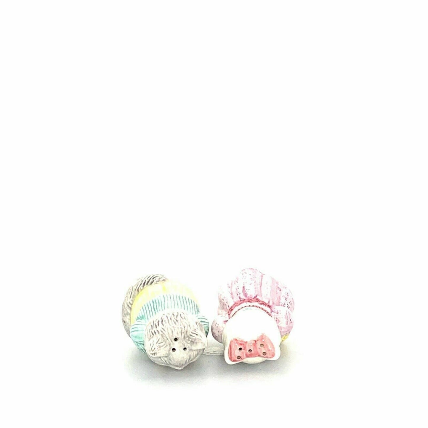 Vintage 1992 Avon Mr & Mrs Cat Salt & Pepper Shakers Set