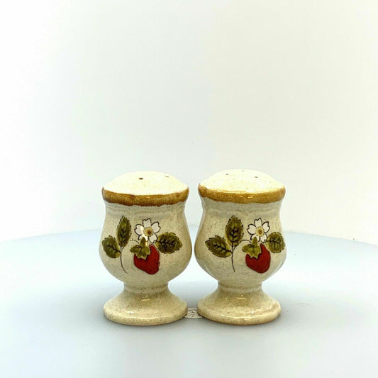 Vintage Mikasa Strawberry Festival Collectible Salt & Pepper Shakers Set