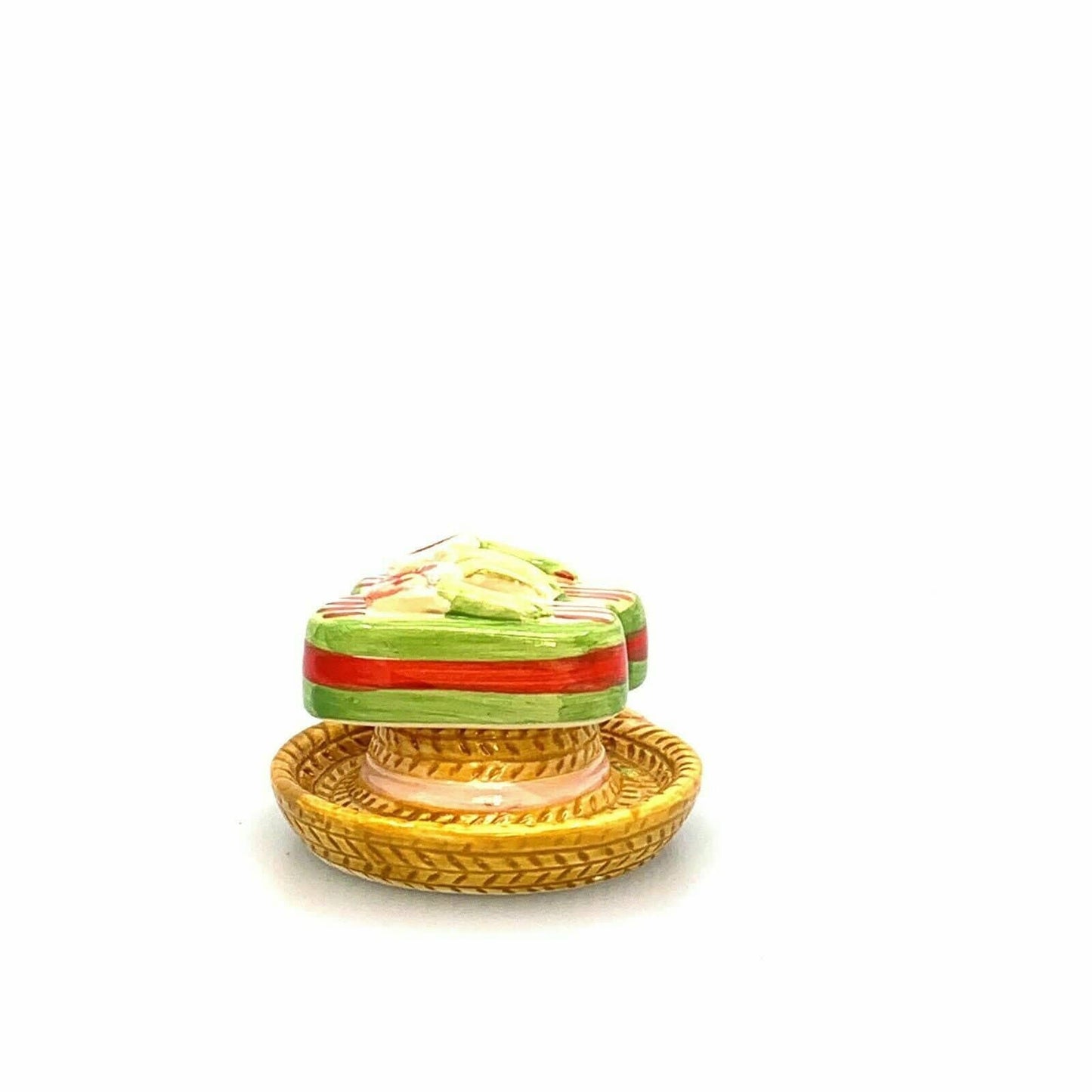 Summer Beach Flip Flop & Hat Salt And Pepper Shakers Set Ceramic