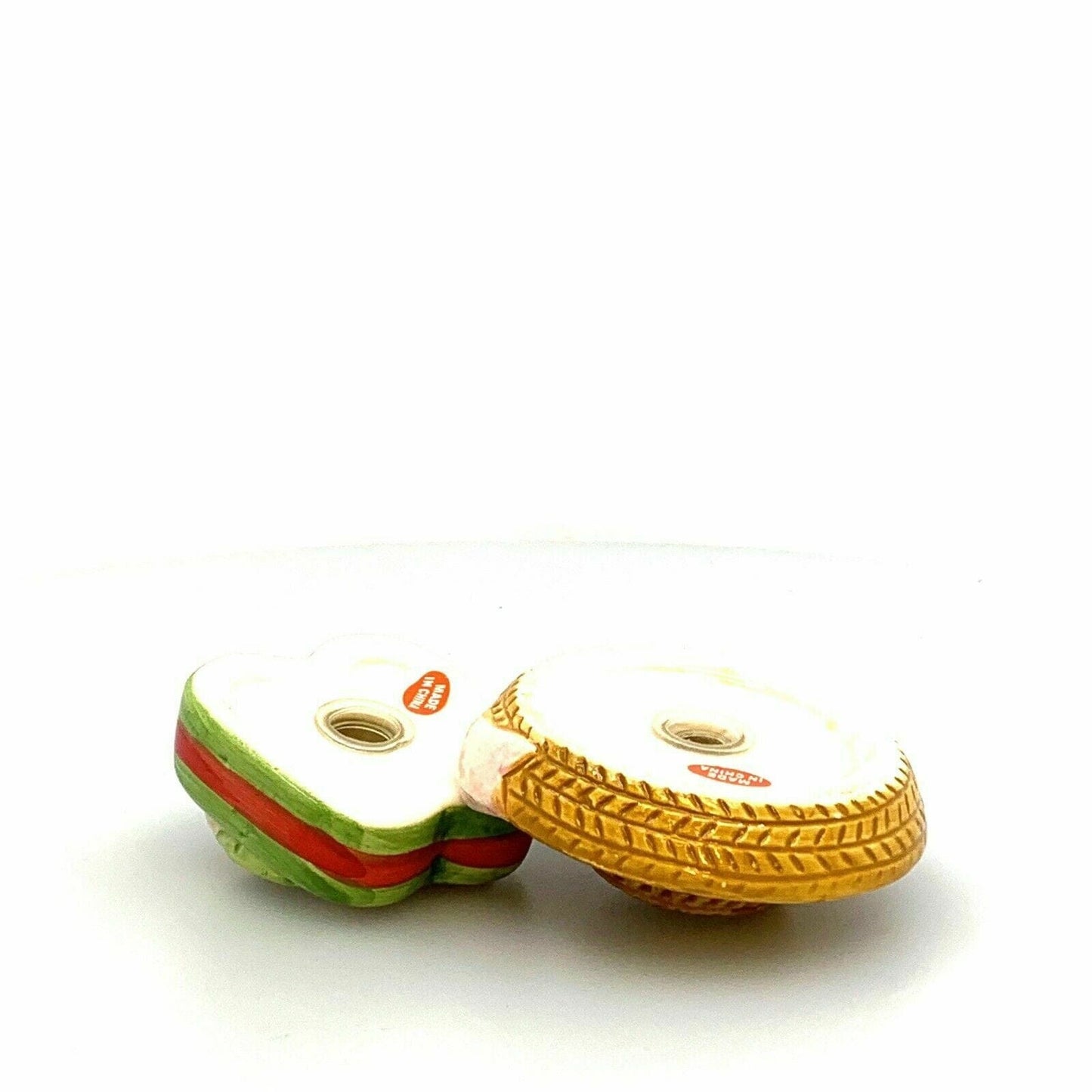 Summer Beach Flip Flop & Hat Salt And Pepper Shakers Set Ceramic