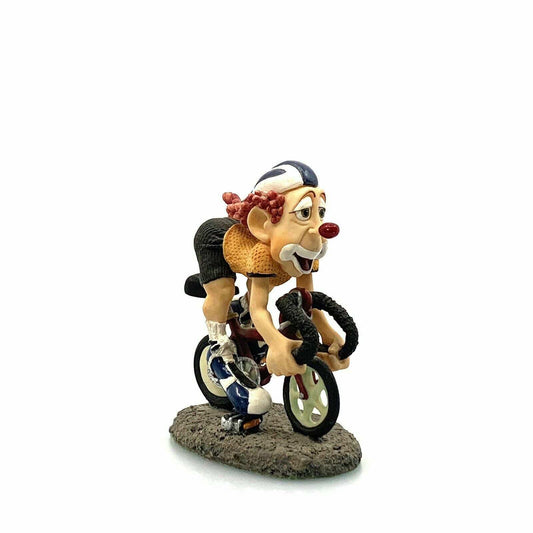 Vintage 1997 Slapstix by Cast Art "Road Warrior" Bicycle Clown, Biking Clown