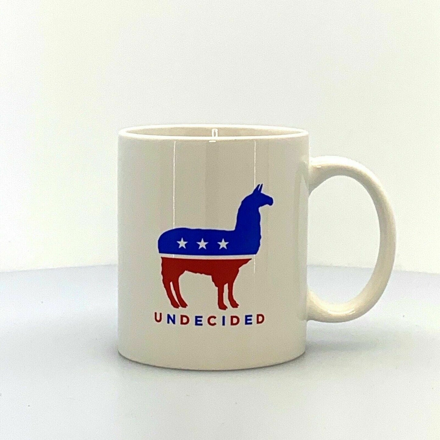 UNDECIDED Voter Ceramic Coffee Cup, White - 10oz