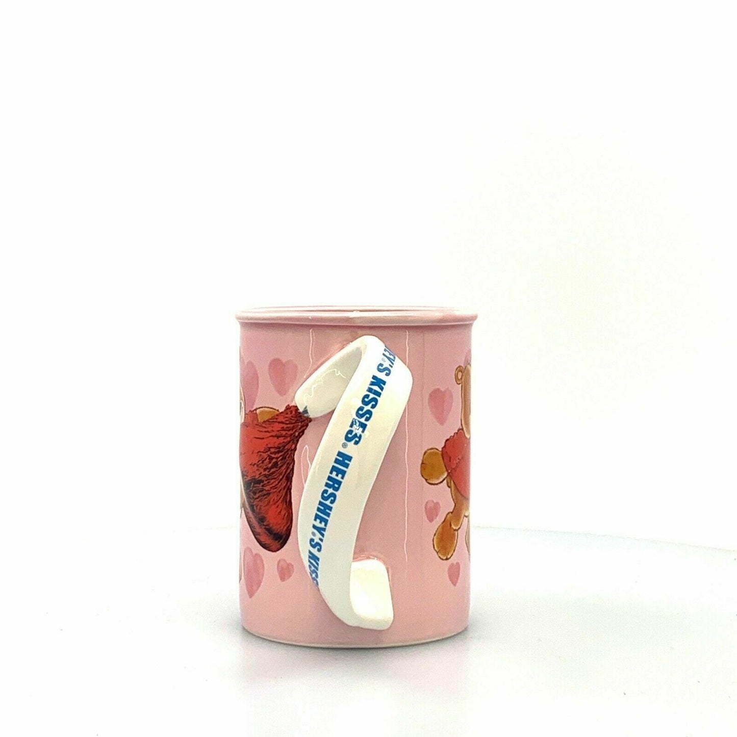 Hershey's Kisses Swirl Pink Bear Valentine Chocolate Heart Coffee Mug Cup Love