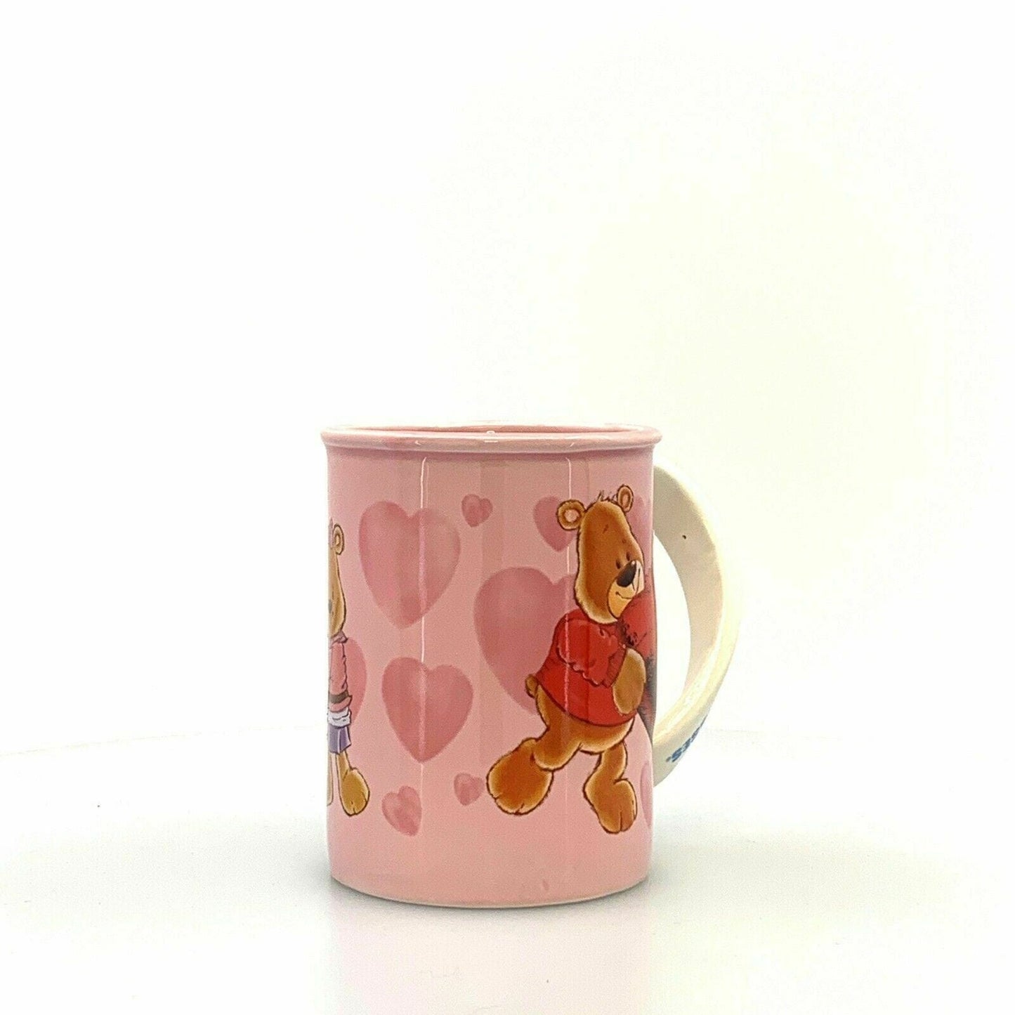 Hershey's Kisses Swirl Pink Bear Valentine Chocolate Heart Coffee Mug Cup Love