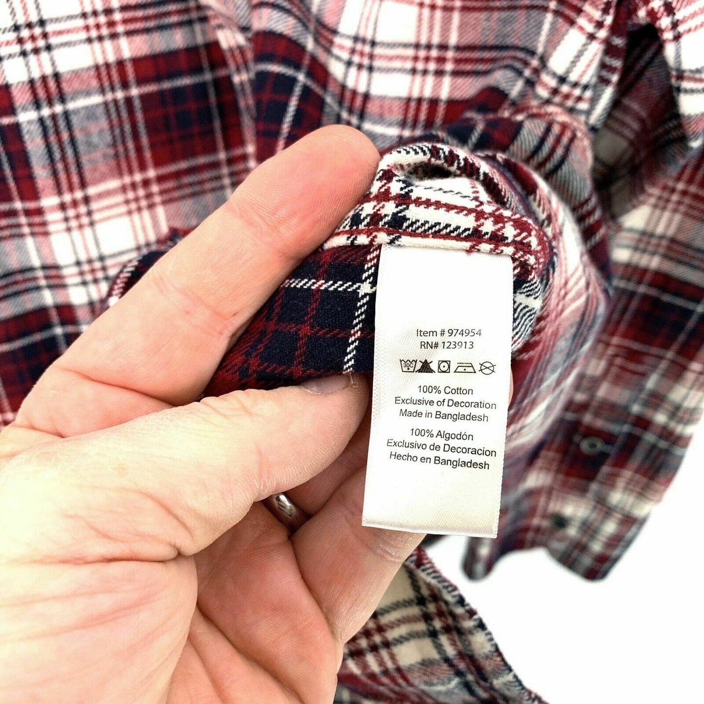 Jachs Men's Red & Black Plaid Heavyweight Flannel Shirt - Size XL