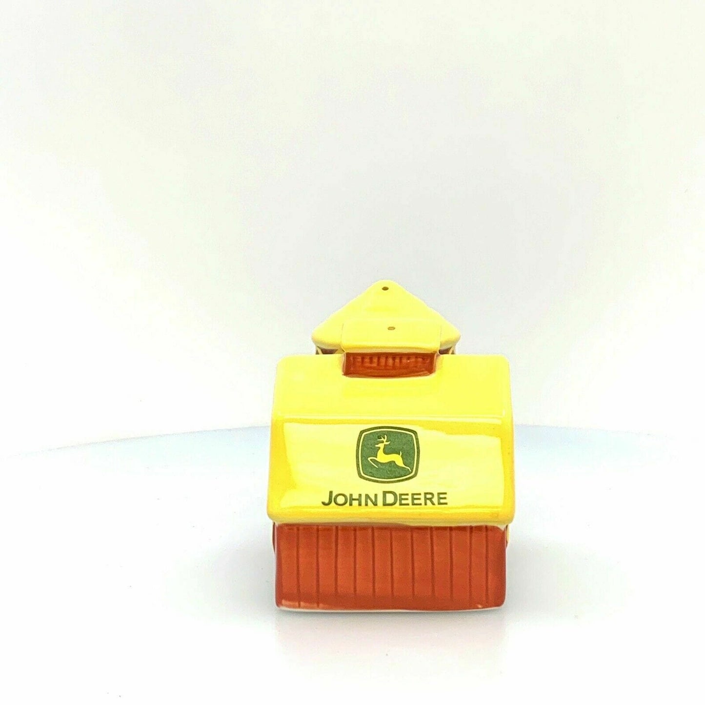 John Deere Farm Barn & Silo Ceramic Salt and Pepper Shakers Set
