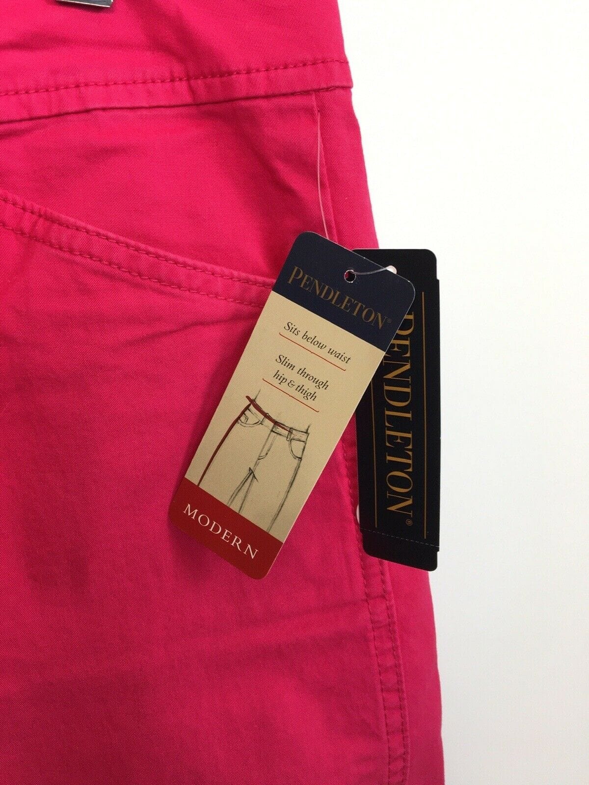 Women's Bright Pink Slim Fit Modern Pants - Size 10 - Pendleton - NWT