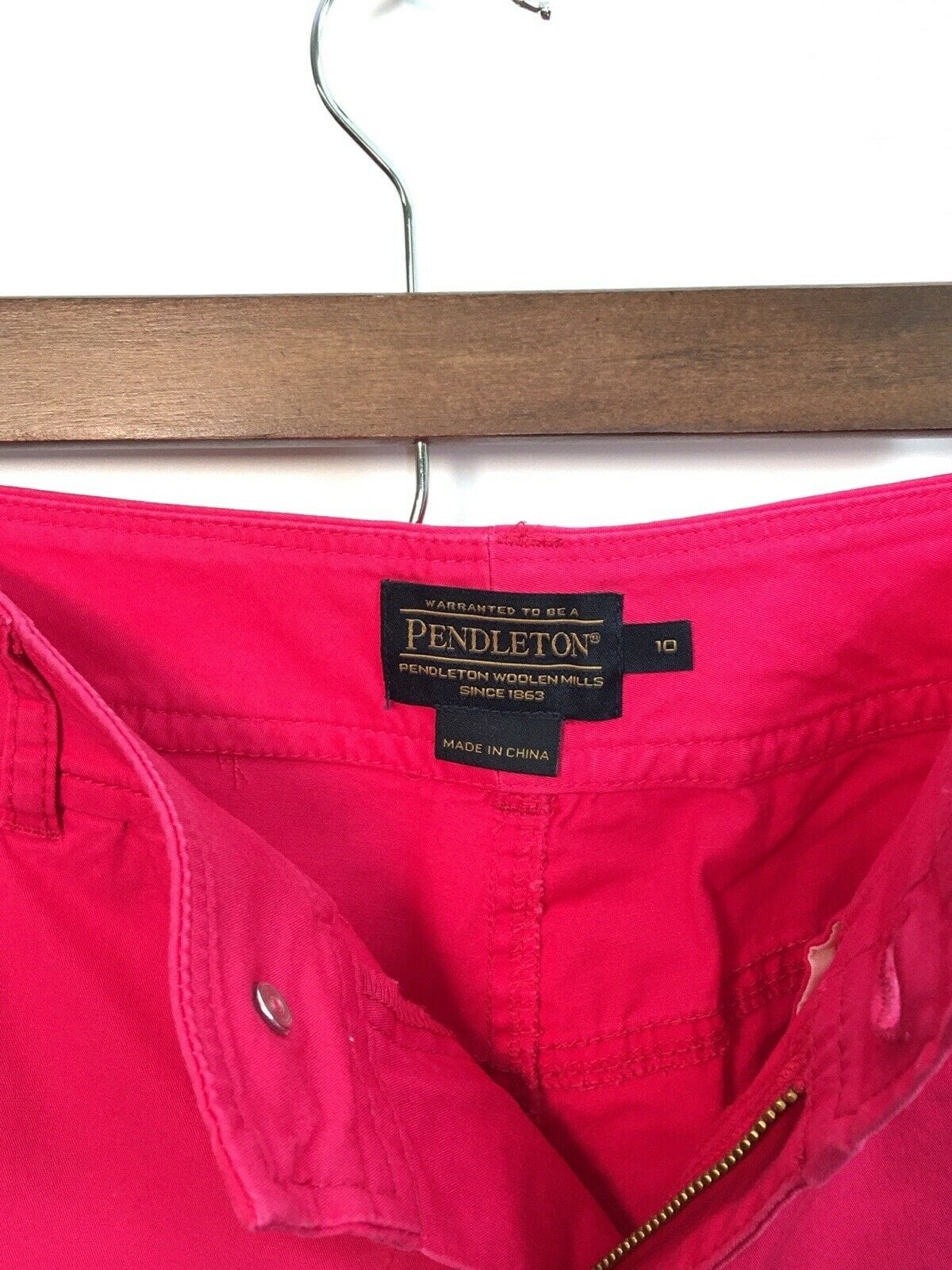 Women's Bright Pink Slim Fit Modern Pants - Size 10 - Pendleton - NWT