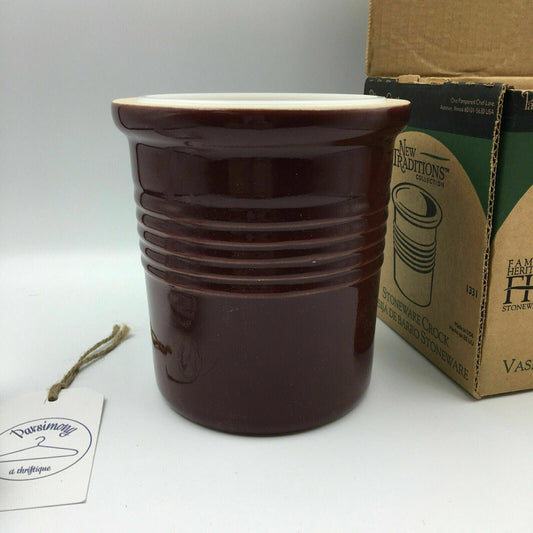 Pampered Chef Stoneware Crock w/Liner | 1311 | Family Heritage Pot | NEW