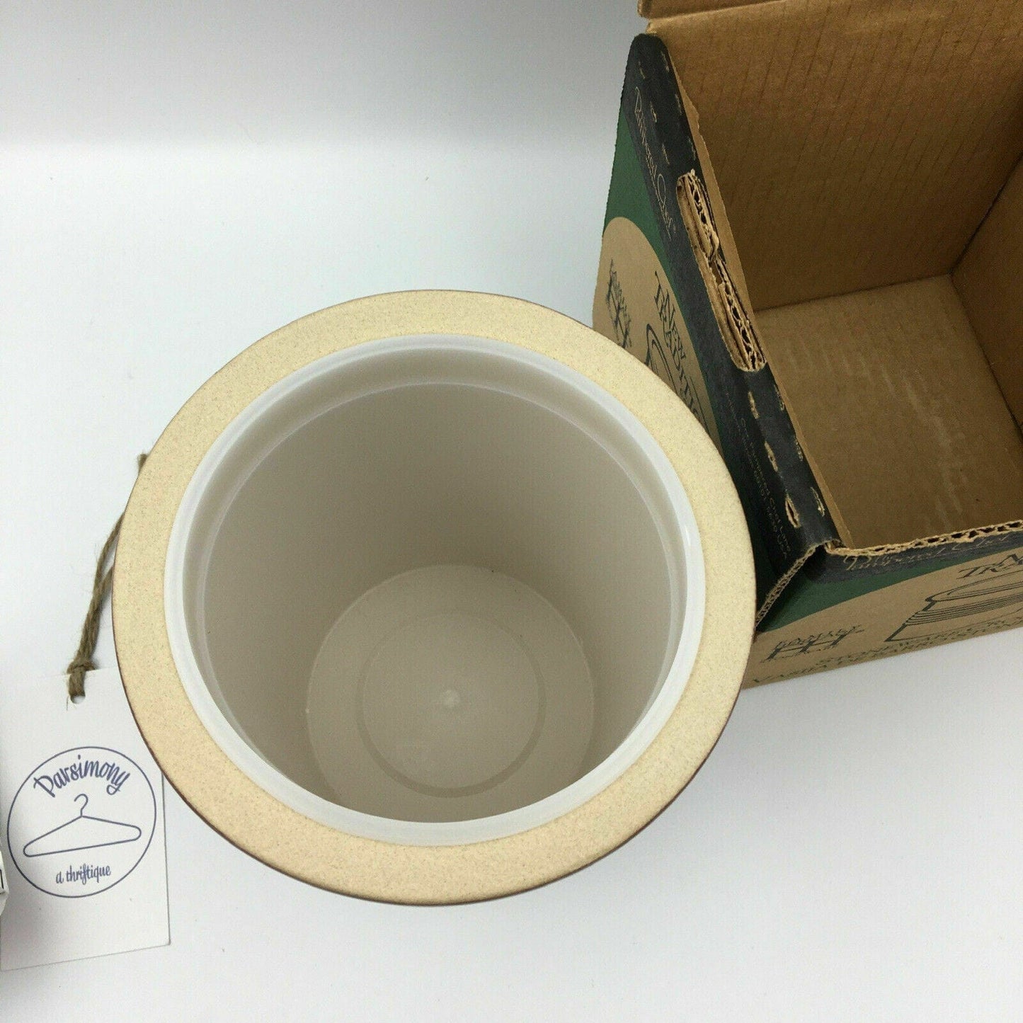 Pampered Chef Stoneware Crock w/Liner | 1311 | Family Heritage Pot | NEW