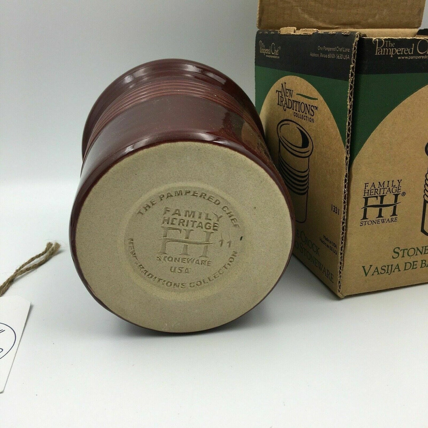 Pampered Chef Stoneware Crock w/Liner | 1311 | Family Heritage Pot | NEW