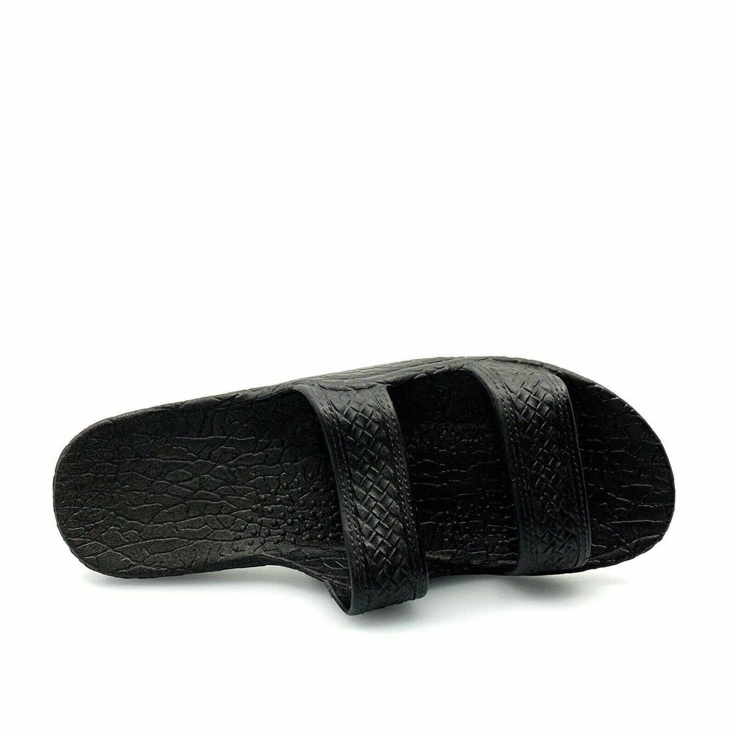 Pali Hawaii Size 13 Black Rubber Sandals Classic Jandals Slides Shower Shoes