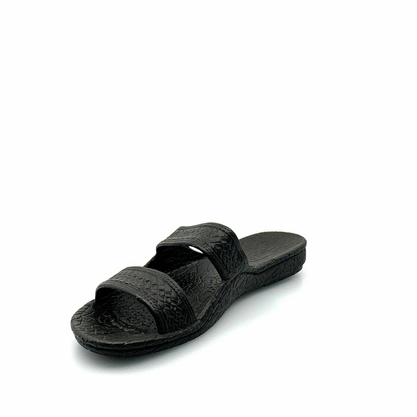 Pali Hawaii Size 13 Black Rubber Sandals Classic Jandals Slides Shower Shoes