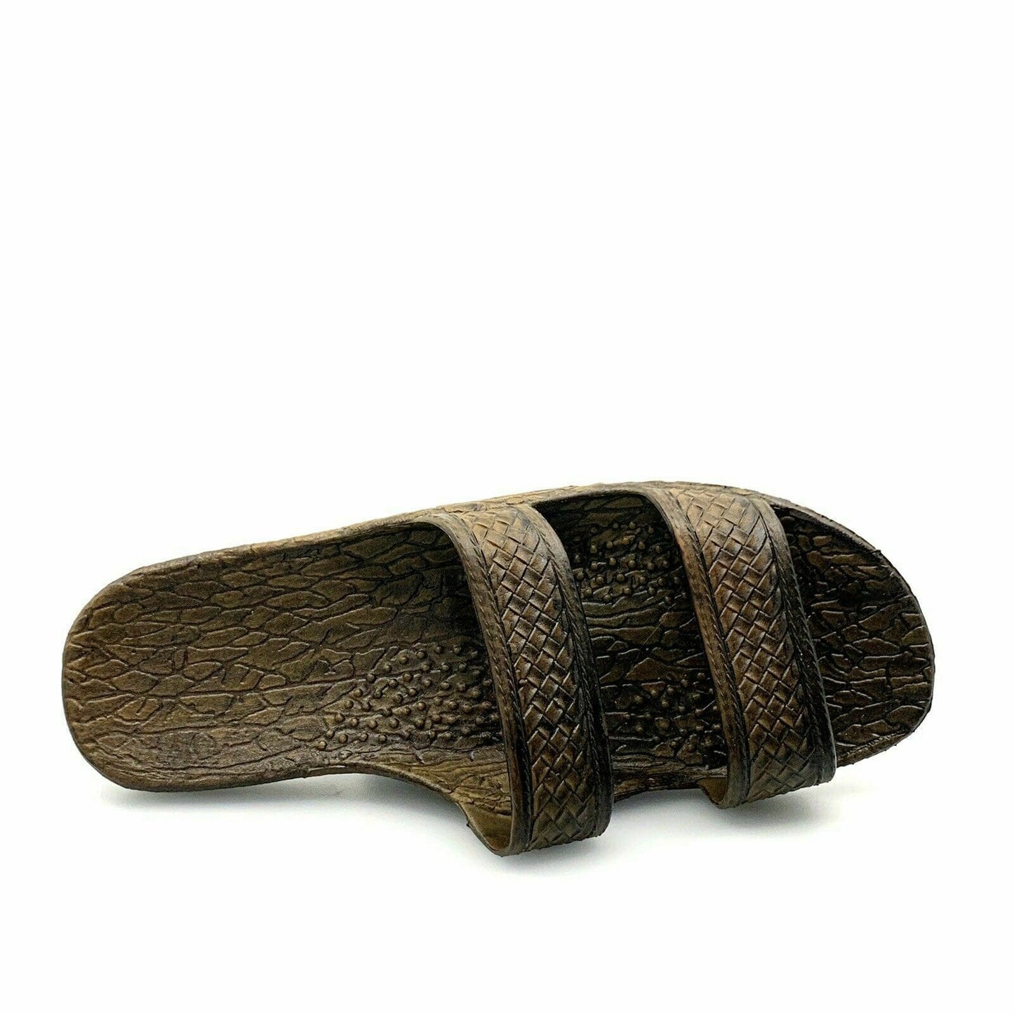 Pali Hawaii Size 5 Brown Rubber Sandals Classic Jandals Slides Shower Shoes