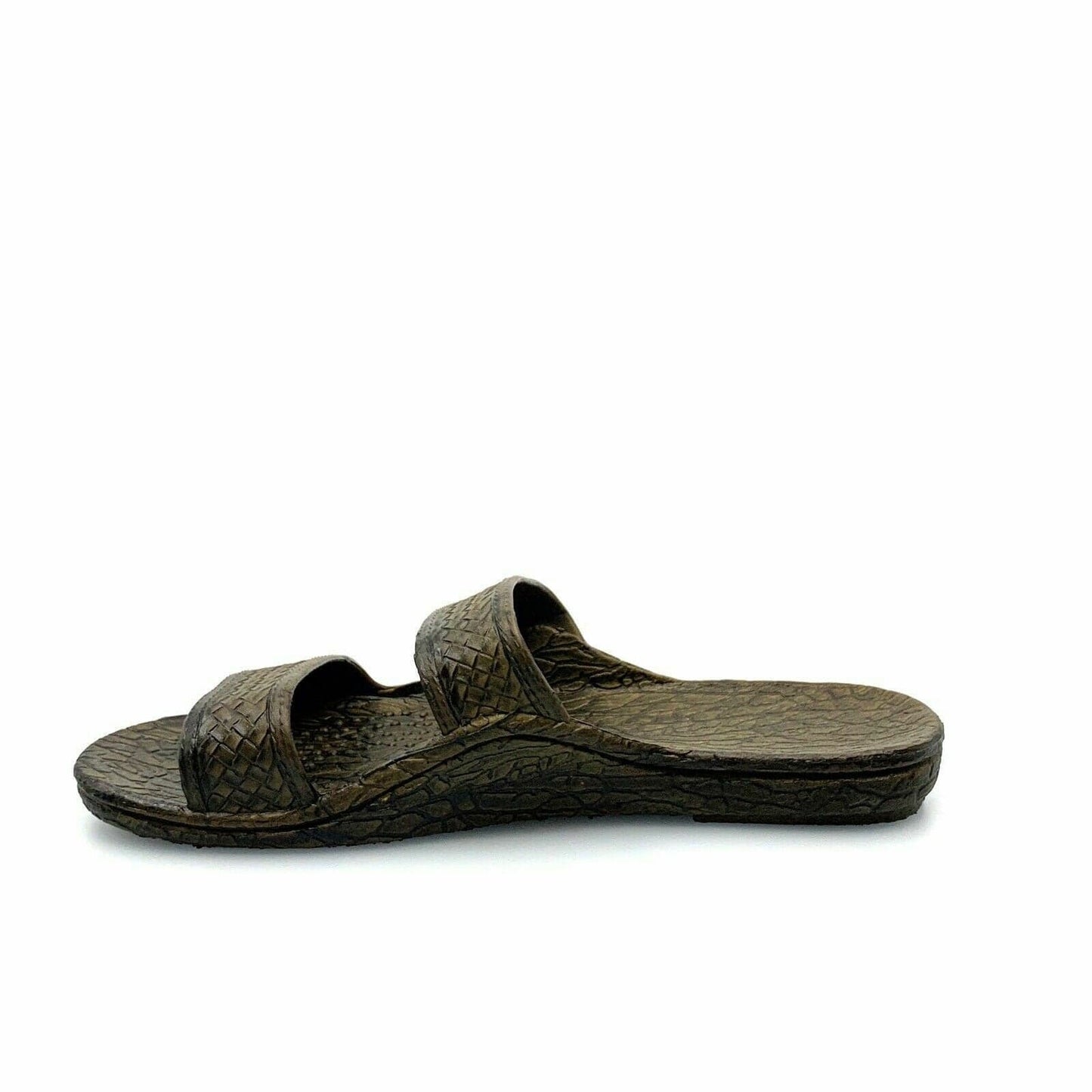 Pali Hawaii Size 5 Brown Rubber Sandals Classic Jandals Slides Shower Shoes