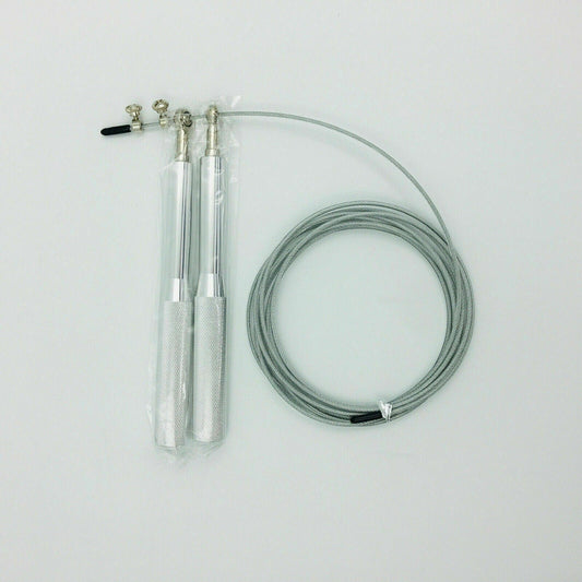 Hi Speed Jumprope Silver Metal Adjustable Fitness Exercise