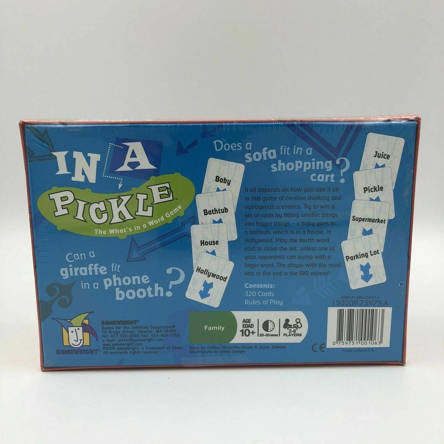 NEW Gamewright Game In A Pickle 120209-75975-A