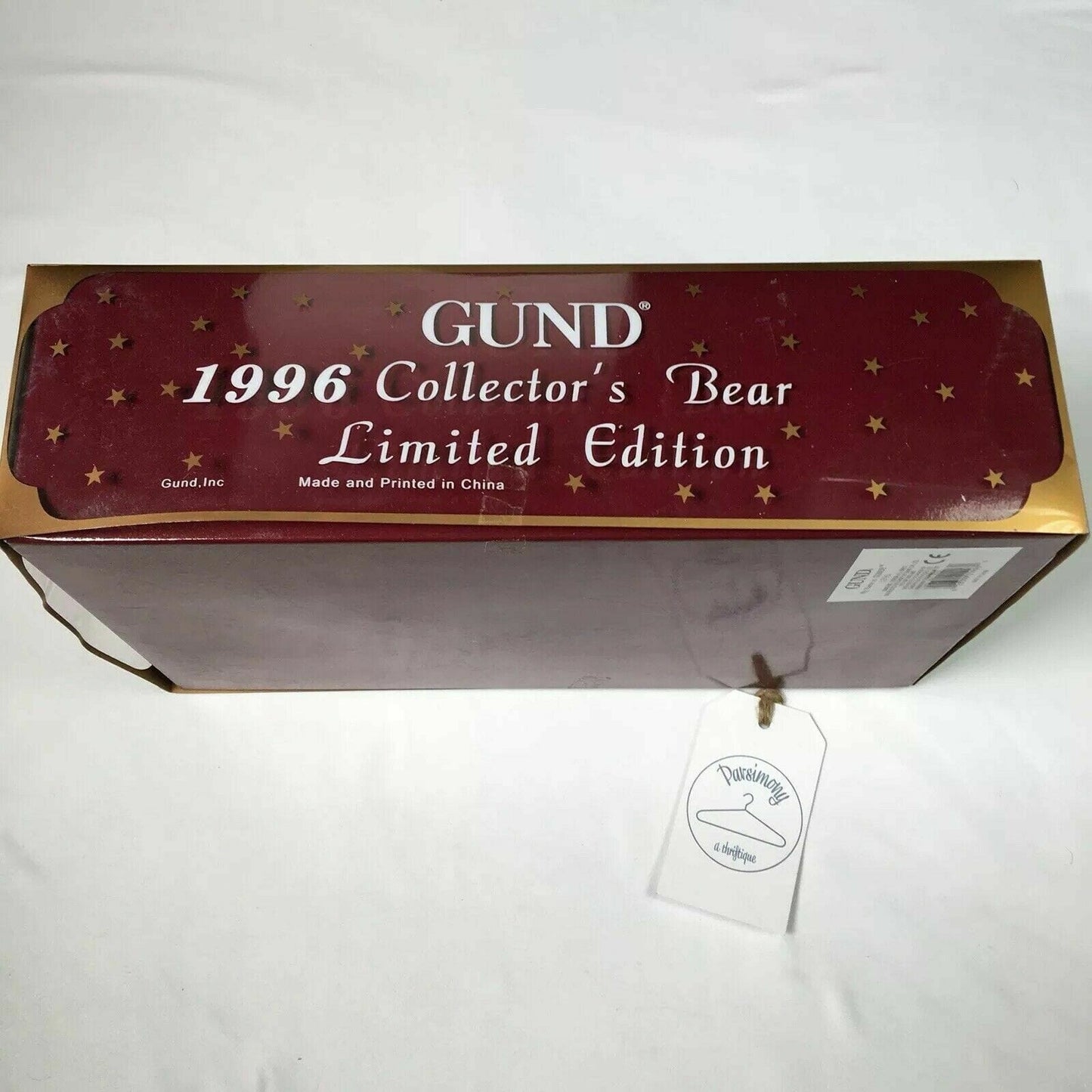 Gund Limited Edition Teddy Bear Jointed Collector’s Edition 1996 Yellow In Box