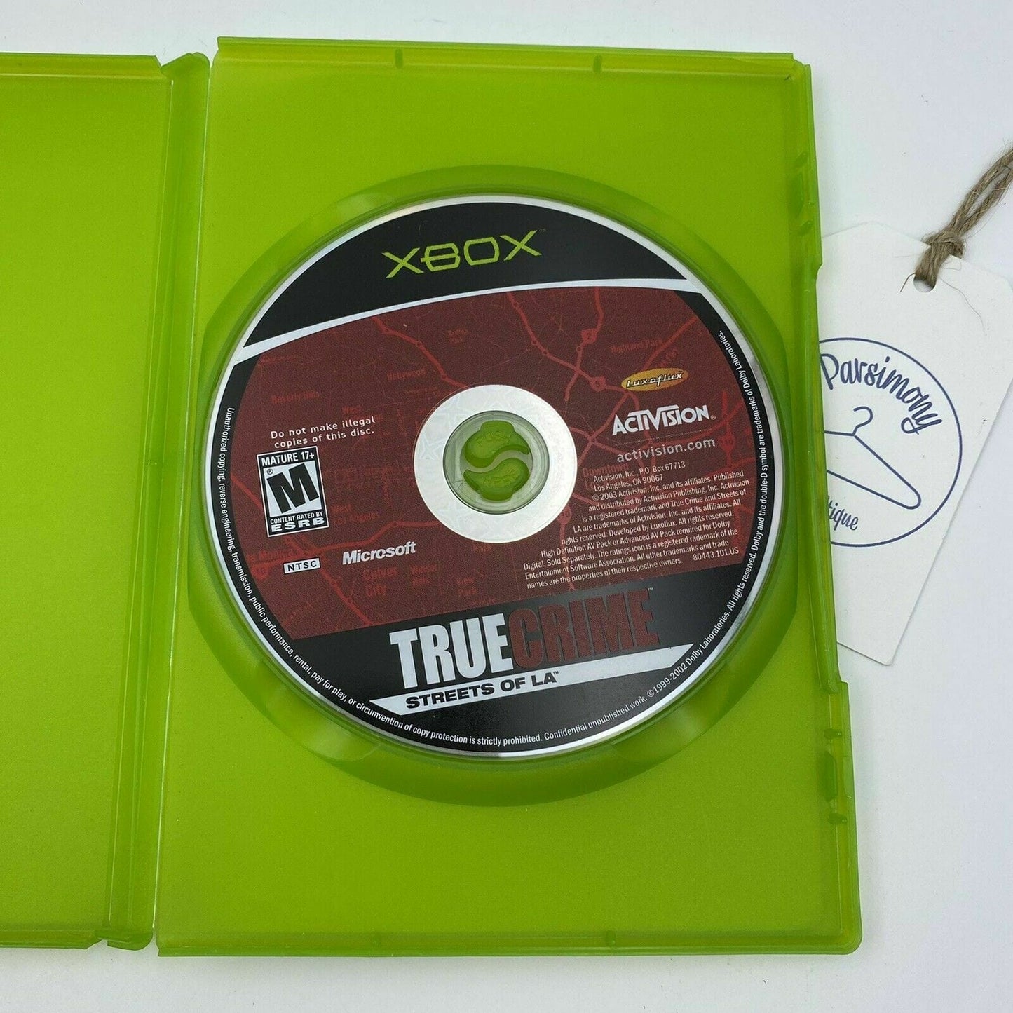 True Crime: Streets of L.A. (Microsoft Xbox, 2003) Rated M