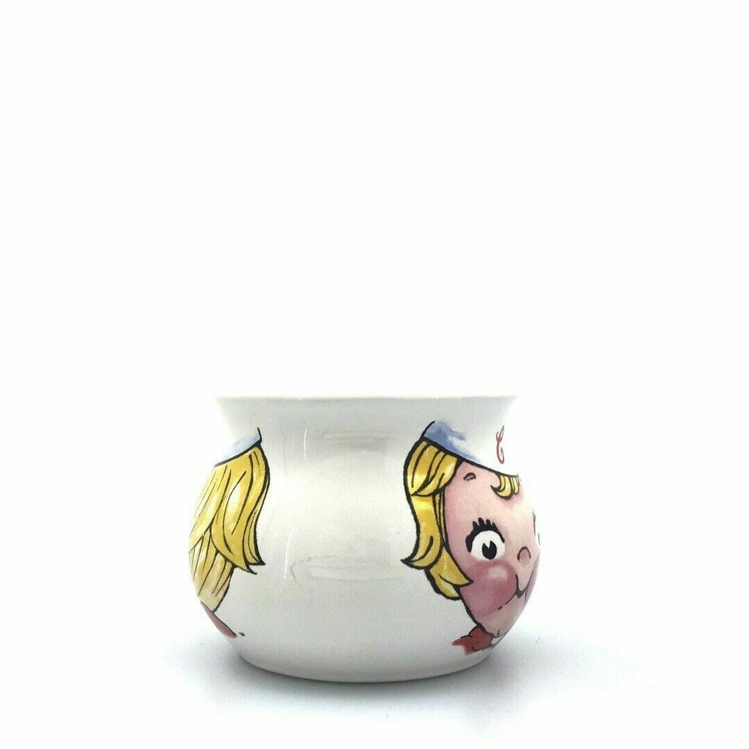 Vintage Houston Harvest 1998 Campbell Soup Kid White Porcelain Cup Bowl 16 oz