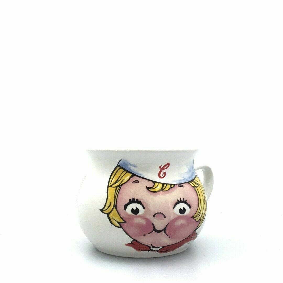 Vintage Houston Harvest 1998 Campbell Soup Kid White Porcelain Cup Bowl 16 oz