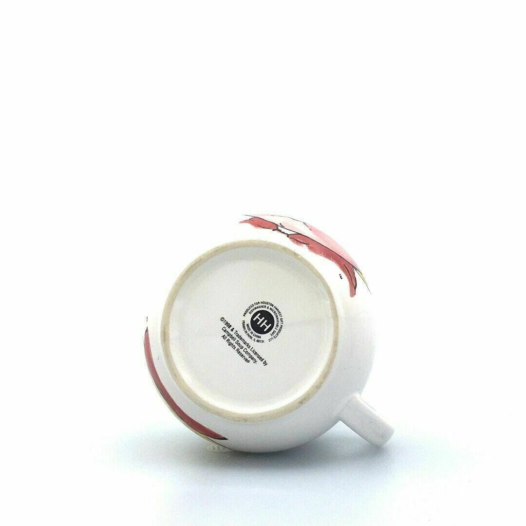 Vintage Houston Harvest 1998 Campbell Soup Kid White Porcelain Cup Bowl 16 oz