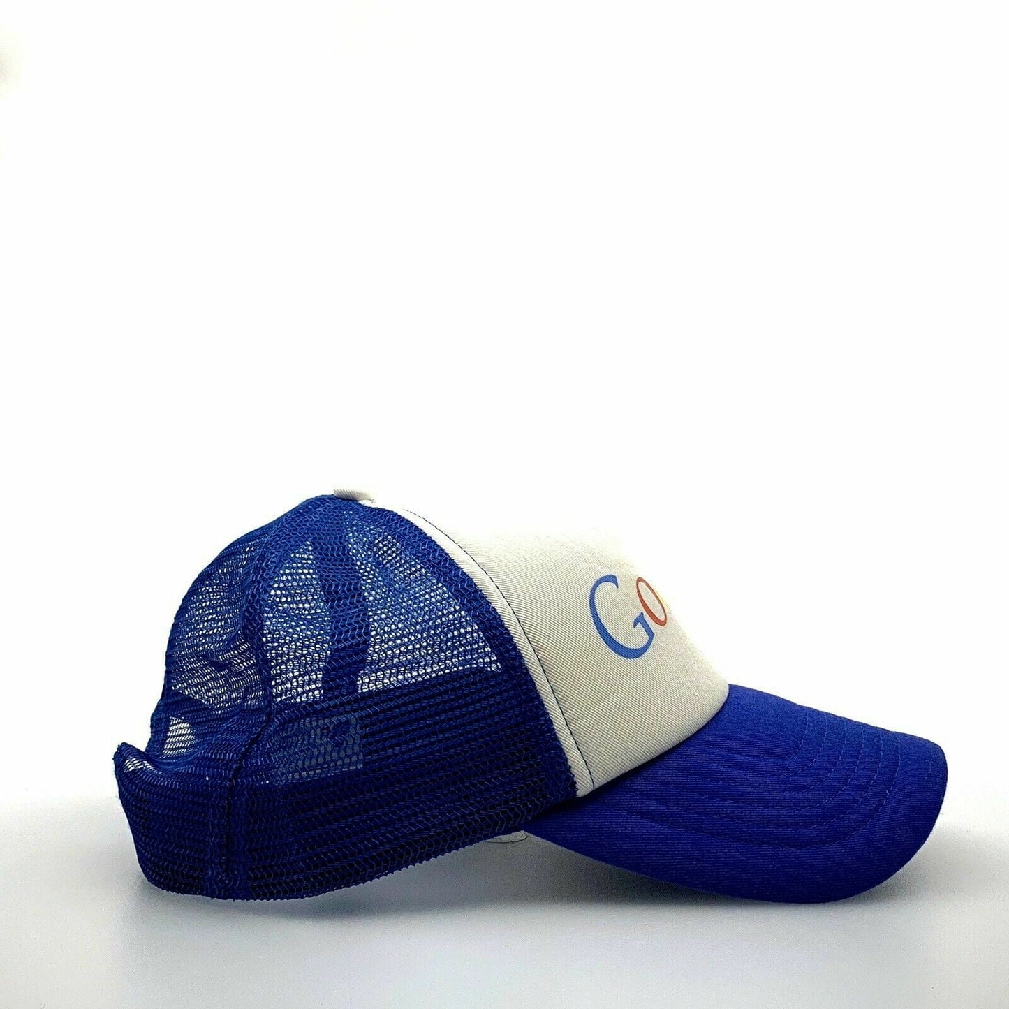Google Blue White Mesh Foam SnapBack Trucker Hat OSFA