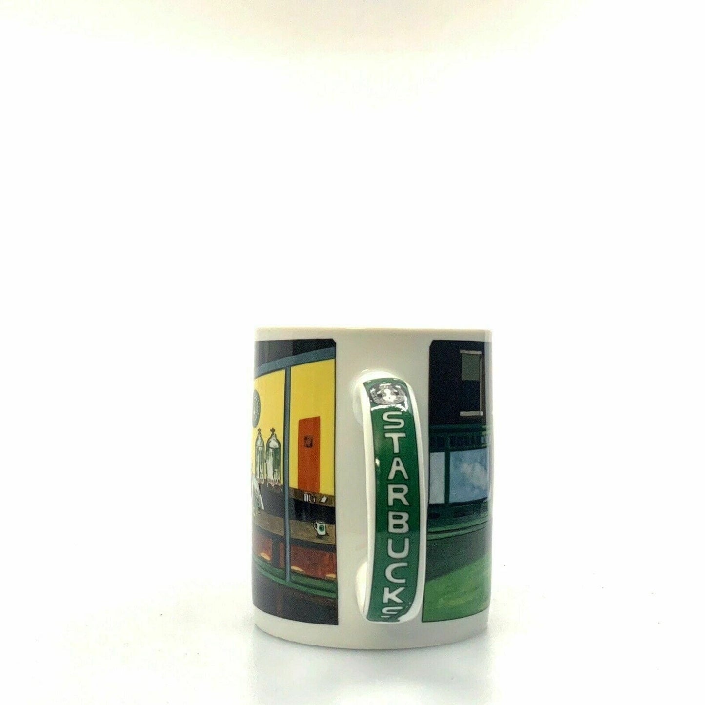 Set of 2 Starbucks Painting Cups & Mugs J. Burrows The Diner Porcelain