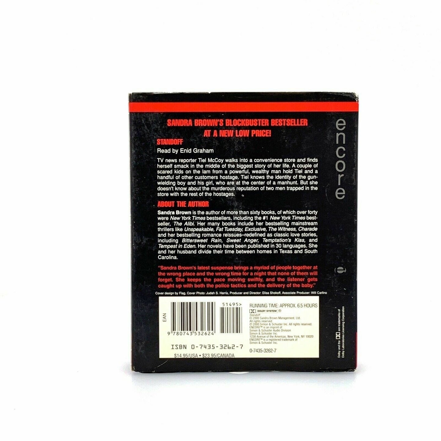 Standoff by Sandra Brown (2003, Compact Disc, Unabridged edition)