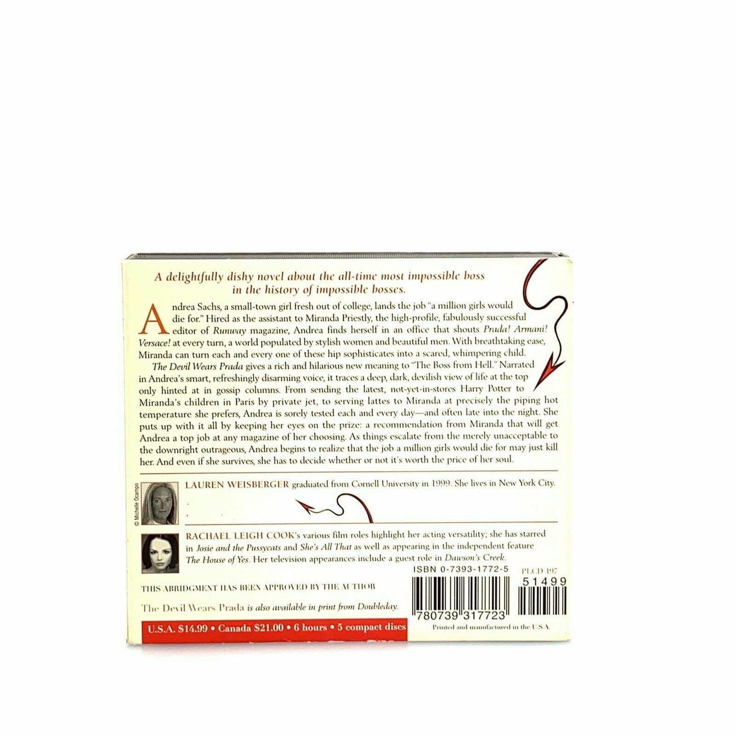 The Devil Wears Prada by Lauren Weisberger (2004, Compact Disc, Abridged...
