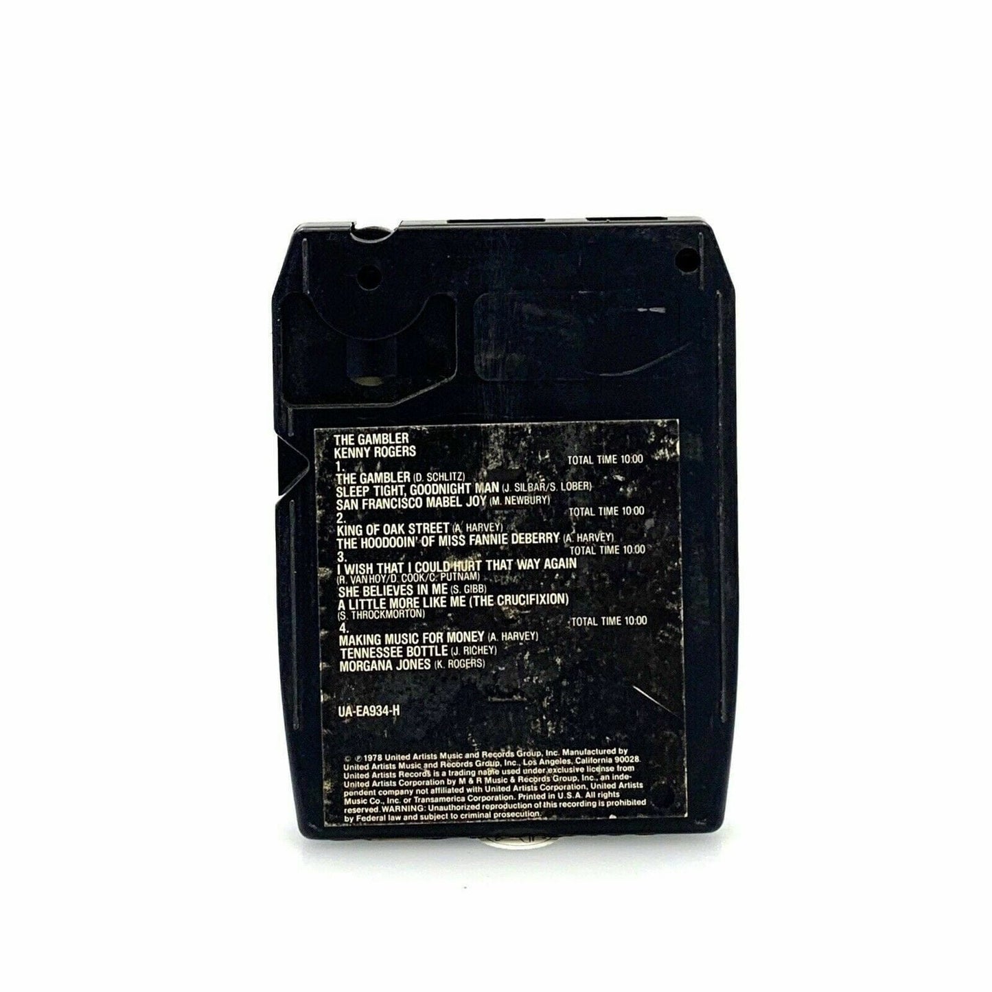 Kenny Rogers: The Gambler 8 Track Tape, UA-EA934-H