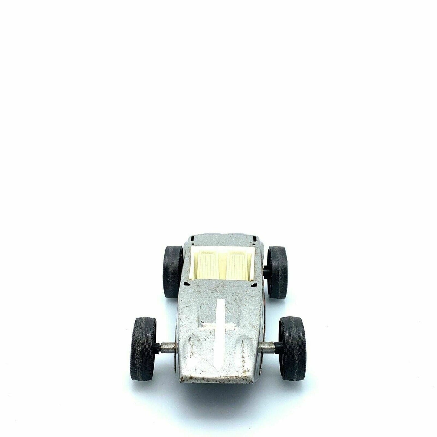 Vintage Nylint 1968 Race Team Car Chassis, Gray - 10”