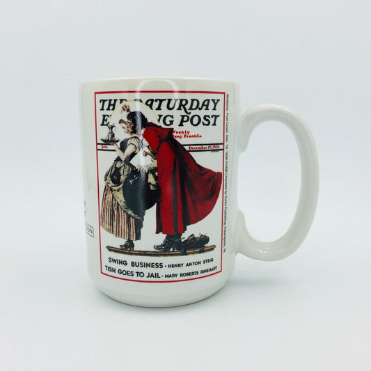 Norman Rockwell Saturday Evening Post Coffee Mug Christmas Coll. Dec 19, 1936