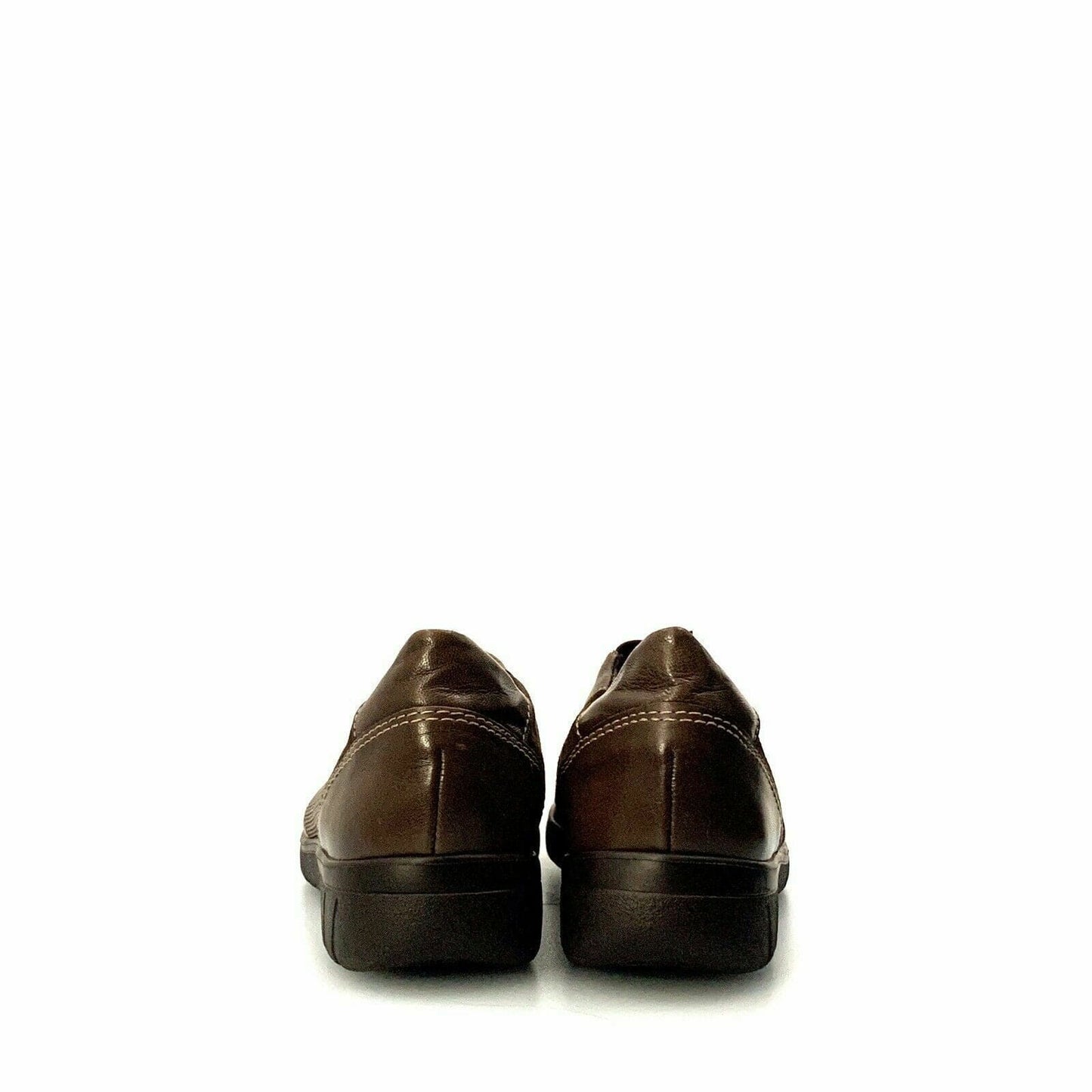 Munro American Womens Size 7.5N Brown Shoes Leather Sneakers Casual Slip Ons