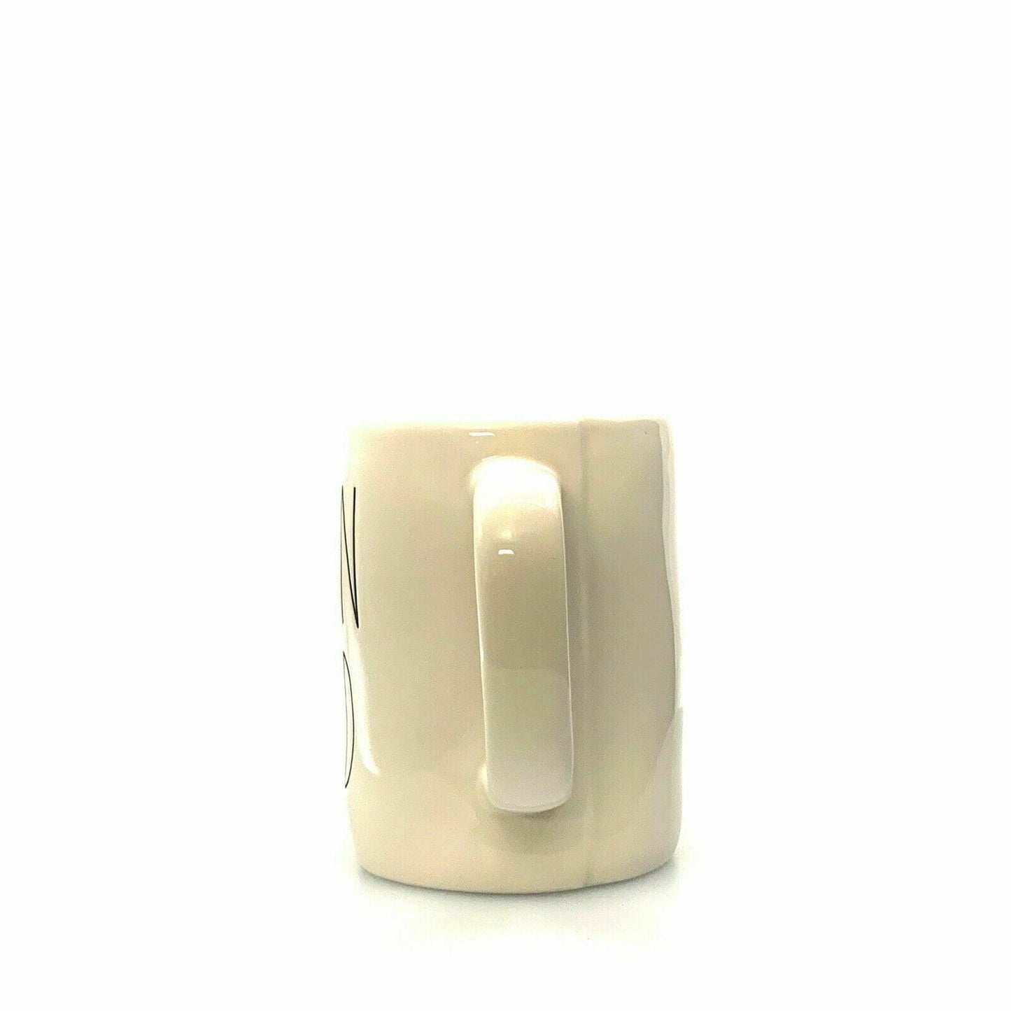 Rae Dunn Artisan Collection "DUNN FUND" Large Letter White Coffee Cup Mug By Magenta