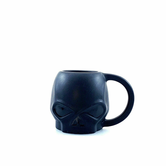 Harley-Davidson® Sculpted Willie G Skull Ceramic Mug, 14oz. Matte Black